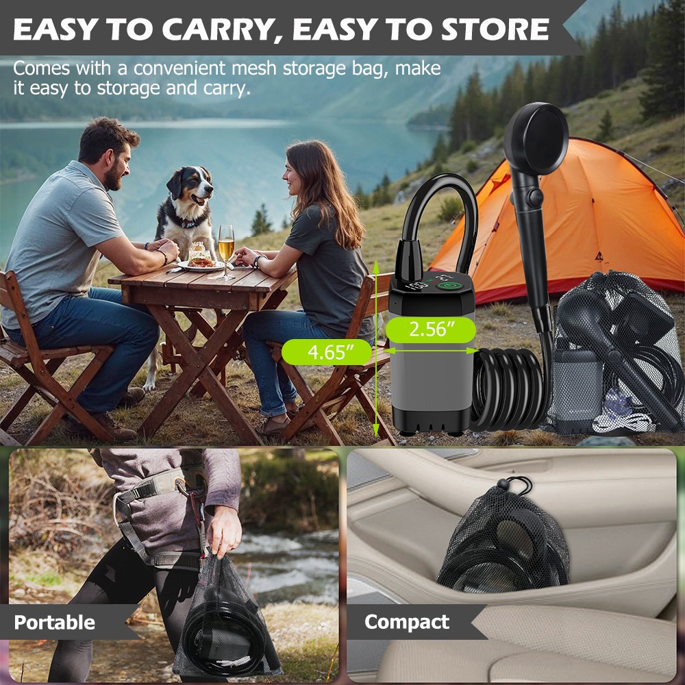 Portable Camping Shower in use 1
